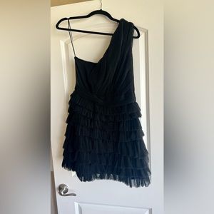 Cute and fun black ruffle dress